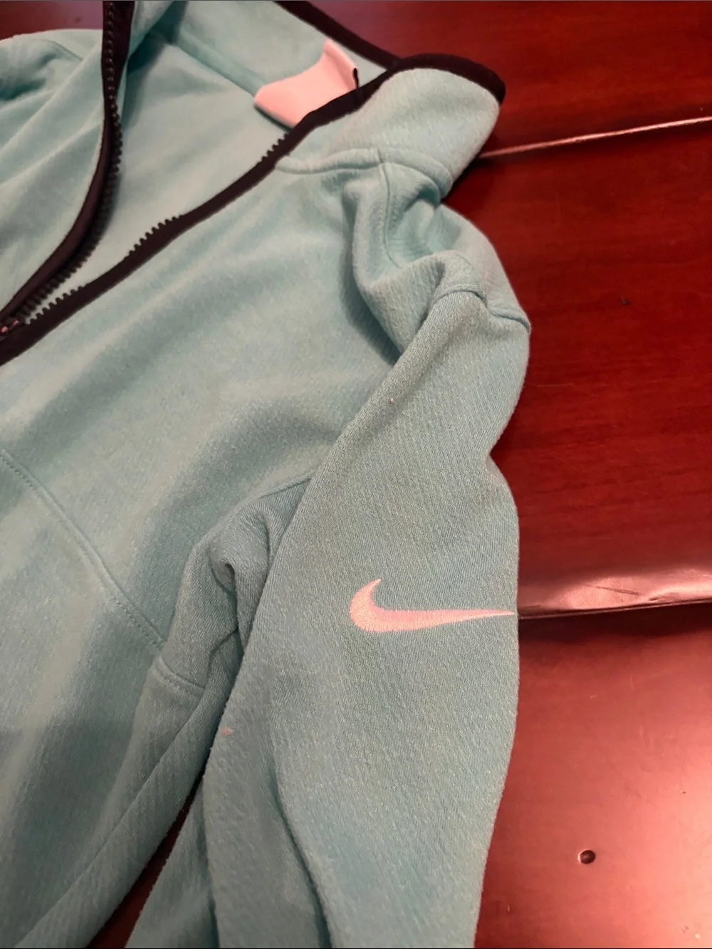 Nike Teal Quarter-Zip Pullover with Black Trim